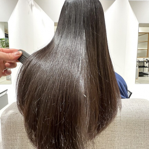 【髪質改善】美髪矯正ストレート（カット込）¥34100